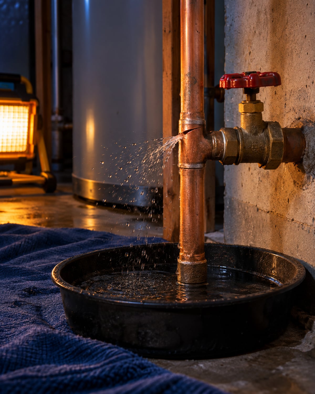 Close view of tools and plumbing conditions related to emergency plumber in Santa Clarita